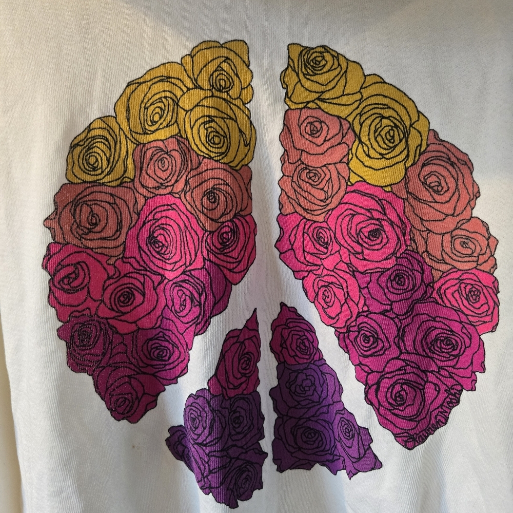 Lauren Moshi Lachelle Peace Roses hoodie - Picture 13 of 17